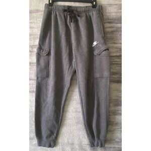 Nike Pants Mens Small Gray Club Fleece Cargo Tapered Sportswear